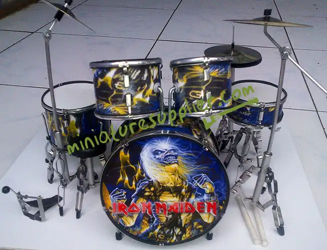Wholesale miniature drum set Iron Maiden Live After Death