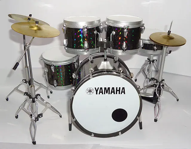 Wholesale Miniature Drum Set Yamaha - Black hologram color