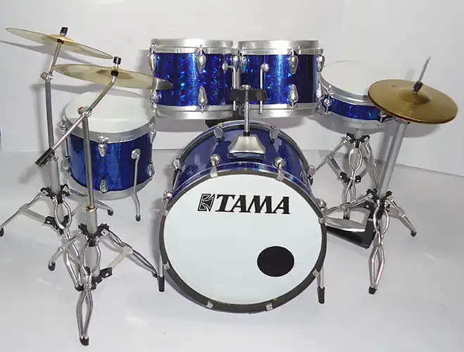 Wholesale Miniature Drum Set Tama - Blue hologram colors