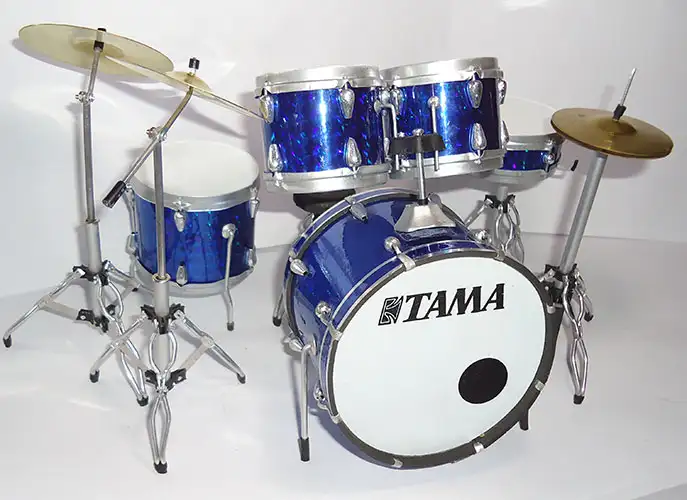 Supply Miniature Drum Set replica Tama - Blue hologram colors