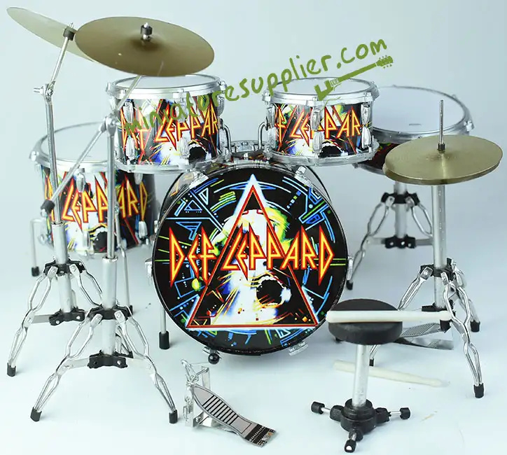 Wholesale Miniature Drum Set Def Leppard Hysteria 