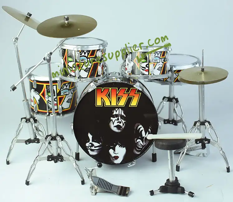 Peter Criss Kiss drum set miniature for sale