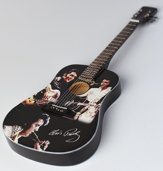 supplier miniature guitar acoustic Elvis Presley tribute, handmade miniature acoustic guitar replica