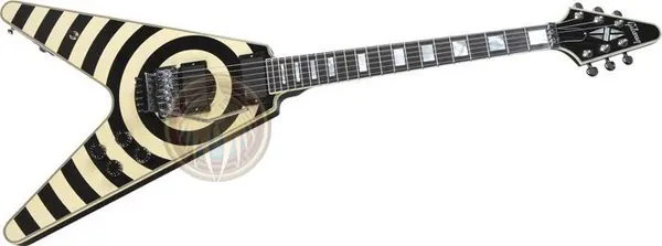 Miniature guitar replica Zakk Wylde Bullseye flying V