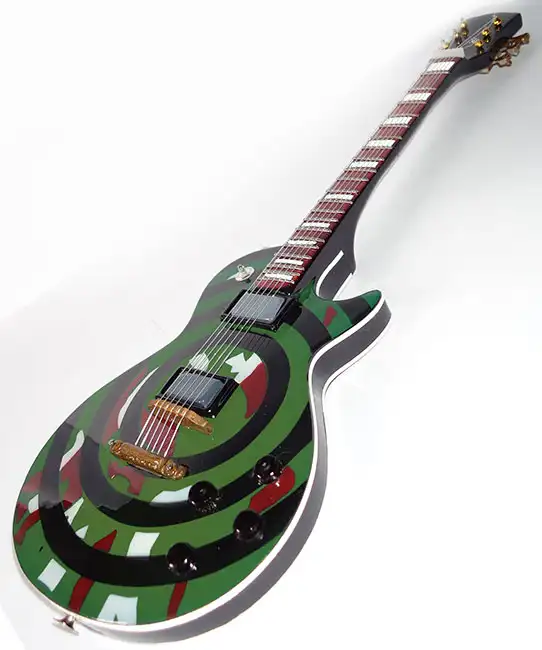 wholesale Miniature guitar replica Zakk Wylde camouflage army