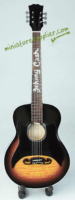 Miniature guitar replica acoustic models Johnny Cash