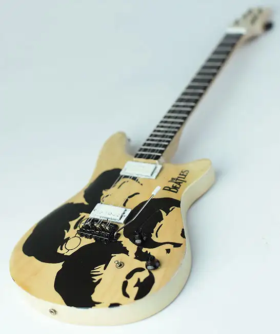 wholesale Miniature guitar The Beatles Hammer 100% handmade from Bali Indonesia