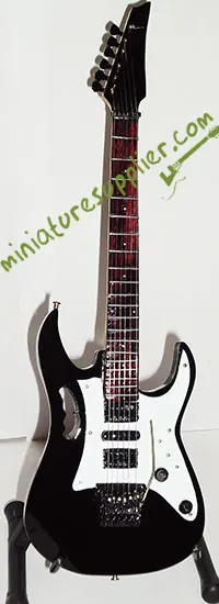 Miniature guitar replica  Black Steve Vai