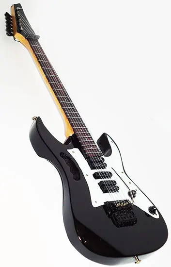 wholesale Miniature guitar  Black Steve Vai 100% handmade from Bali Indonesia