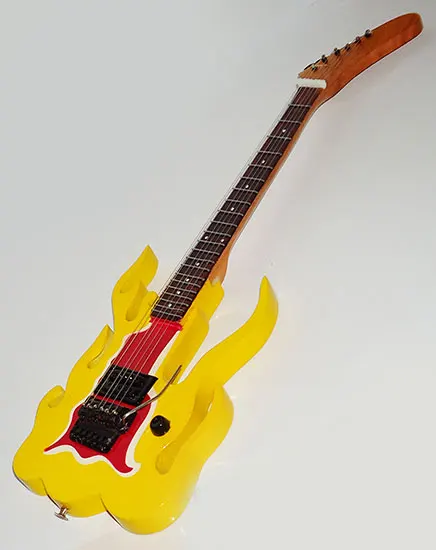 wholesale Miniature guitar Steve Vai Flamei 100% handmade from Bali Indonesia