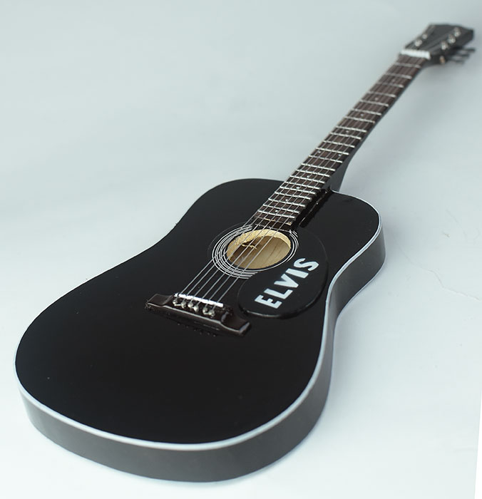 supplier miniature guitar acoustic Elvis Presley Rock n Roll handmade miniature acoustic guitar replica