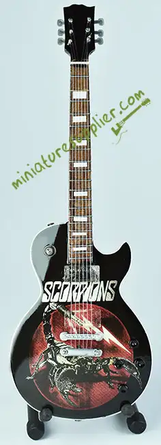 Miniature guitar replica Scorpions
