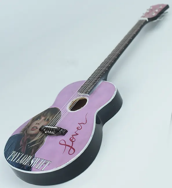 supplier miniature guitar acoustic Taylor Swifts Lover, handmade miniature acoustic guitar replica