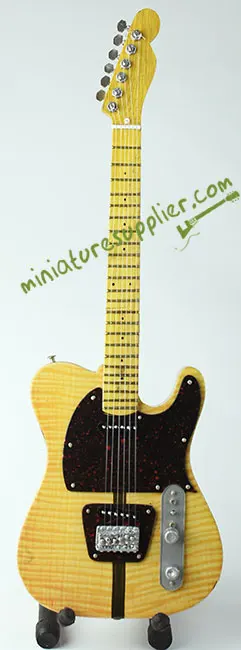 Miniature electric guitar kit Prince tele blonde