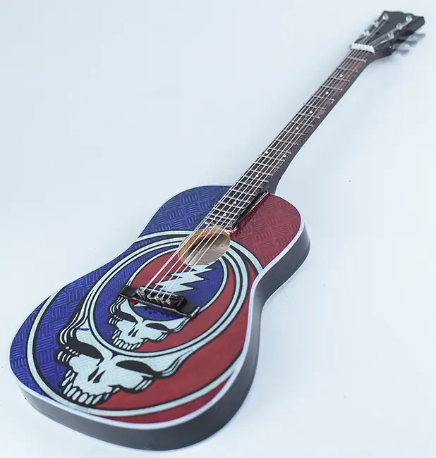 supplier miniature guitar acoustic The Grateful Dead handmade miniature acoustic guitar replica