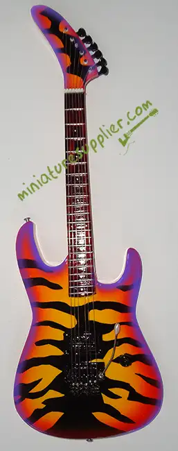 Miniature electric guitar miniature George Lynch Sunburst Tiger
