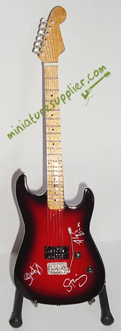 Miniature guitar replica Andy Summers The Police with signature