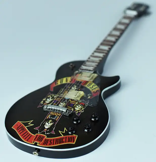 wholesale Miniature guitar replica Guns N Roses, Appetite for Destruction handmade miniature guitar