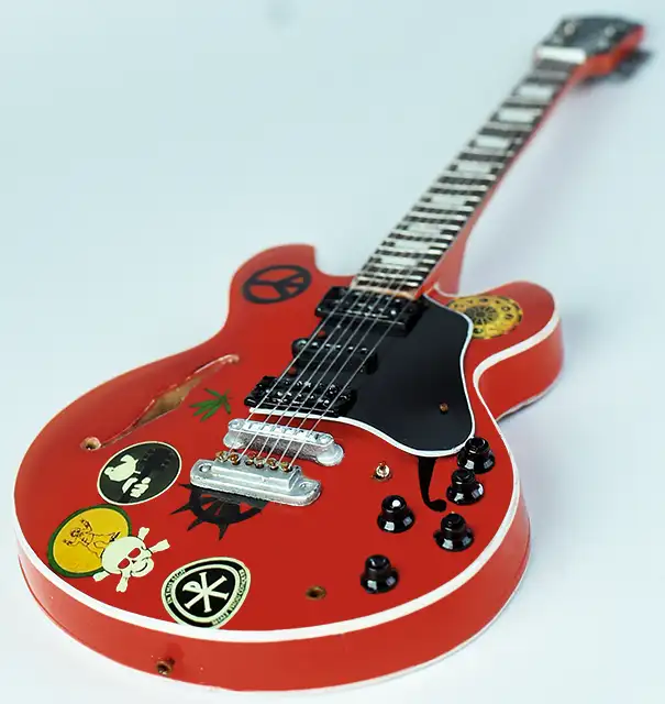 wholesale Miniature guitar replica Alvin Lee, Ten Years After handmade miniature guitar