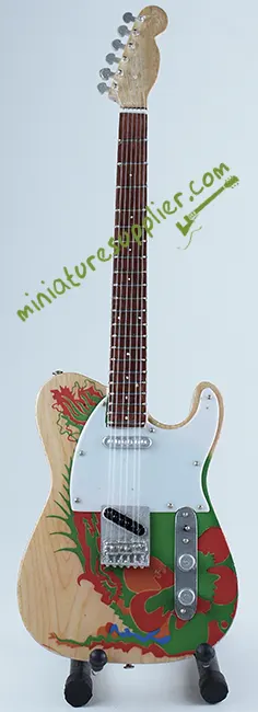 Miniature guitar replica Jimmy Page Dragon - Led Zeppelin guitar miniatur