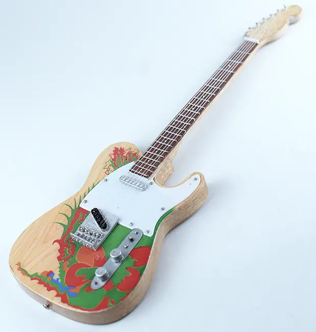 Miniature guitar replica Jimmy Page Dragon - Led Zeppelin guitar miniatur