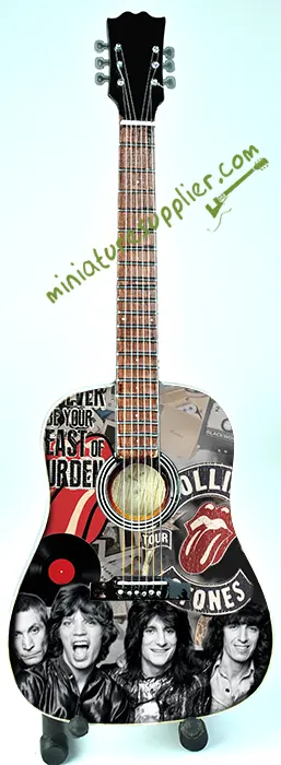 wholesale Miniature Acoustic Guitar The Rolling Stones production from Bali Indonesia