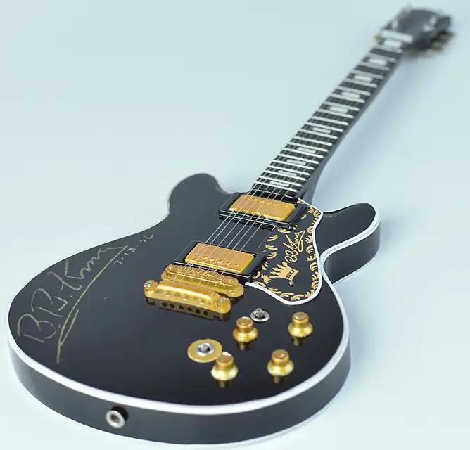 wholesale Miniature guitar replica BB King with signature handmade from Bali Indonesia