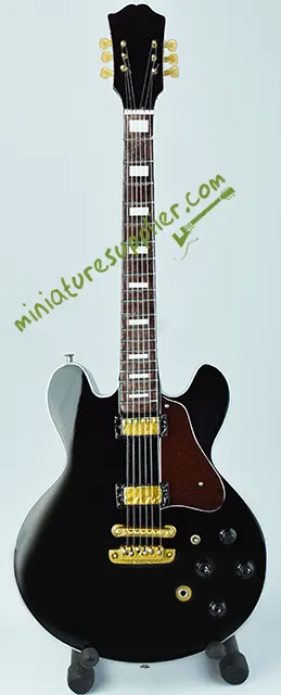 Miniature guitar replica B.B. King Lucille Black
