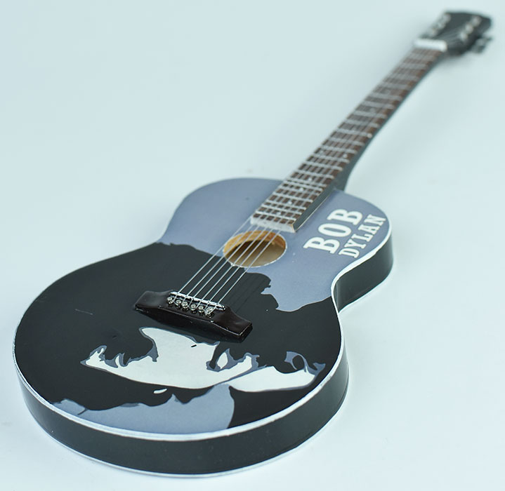 supplier miniature guitar acoustic Bob Dylan handmade miniature acoustic guitar replica