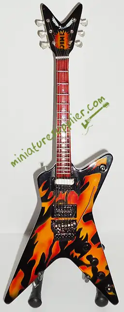 Miniature guitar replica Flame Dimebag Darrell Pantera