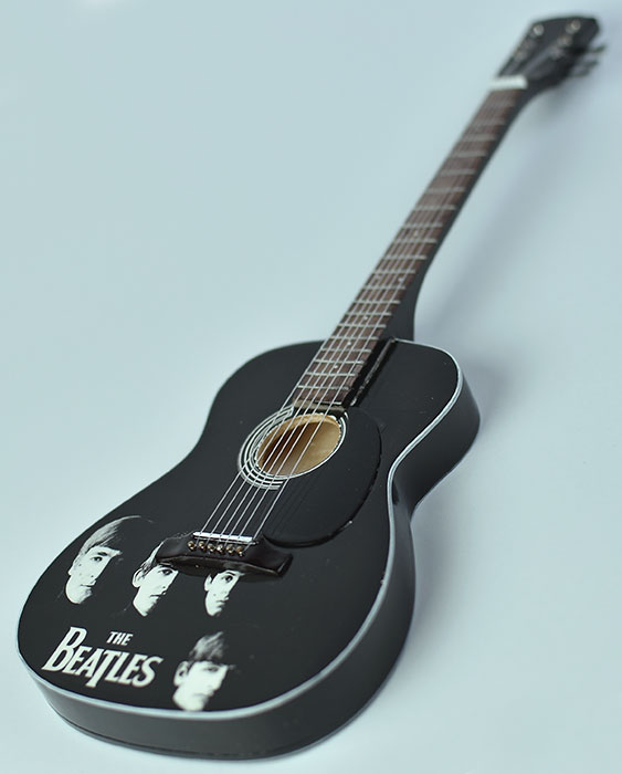 supplier miniature guitar acoustic The Beatles A Hard Day's Night handmade miniature acoustic guitar replica