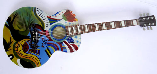 Replica miniature guitar acoustic made in Bali Indonesia