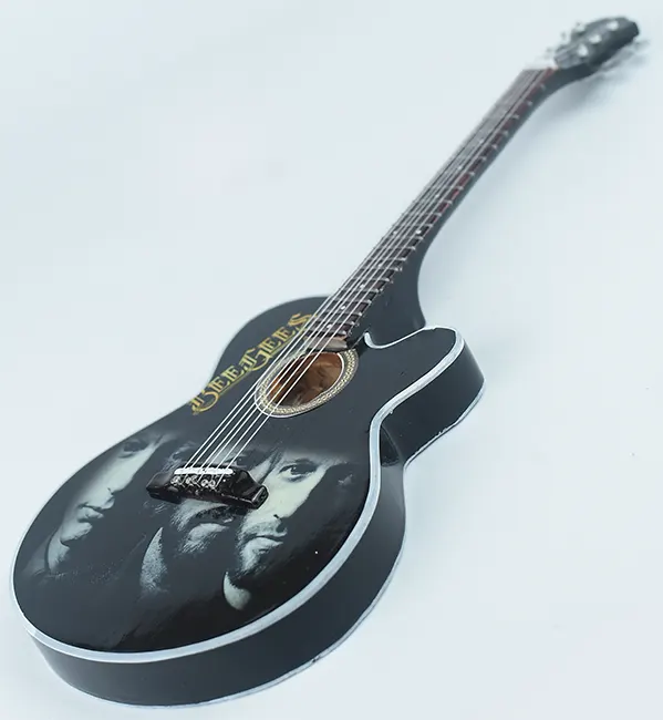 supplier miniature guitar acoustic The Bee Gess handmade miniature acoustic guitar replica