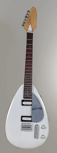 Miniature guitar replica  white egg New Brian Jones