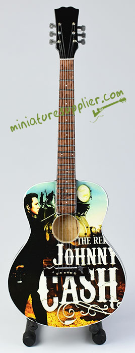 wholesale Miniature Acoustic Guitar Johny Cash The Rebel production from Bali Indonesia