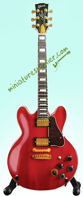Miniature guitar replica Lucille red cherry BB King