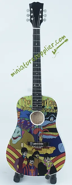 wholesale Miniature Acoustic Guitar The Beatles Yellow Submarine production from Bali Indonesia