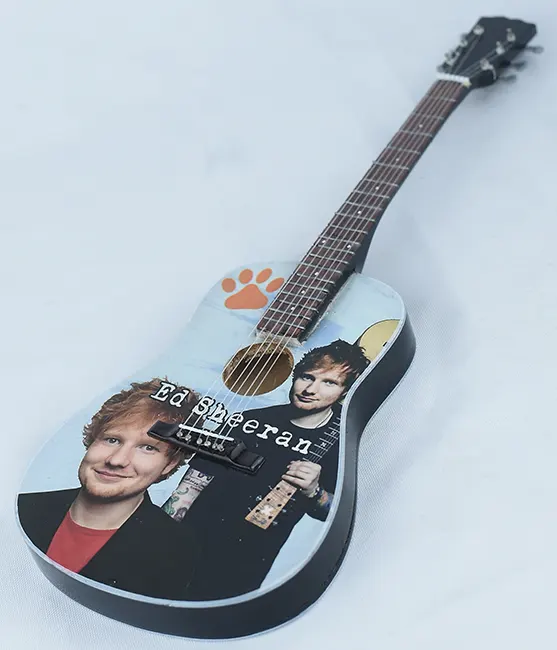 supplier miniature guitar acoustic Ed Sheeran handmade miniature acoustic guitar replica