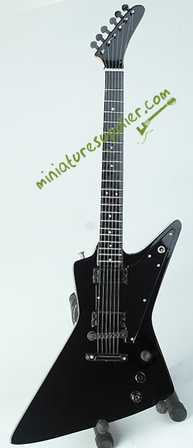 Miniature guitar James Hetfield Metallica black explorer hand made in nice quality