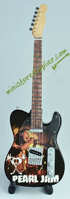 Miniature guitar model kit Pearl Jam Eddie Vedder collectibles for music lover