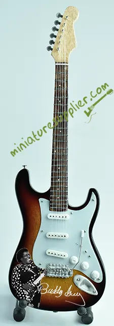 Miniature guitar model kit Buddy Guy collectibles for music lover