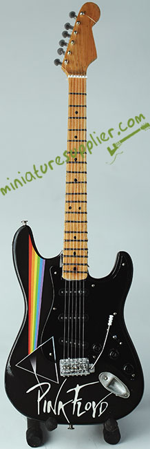 Miniature guitar replica Pink Floyd with logo