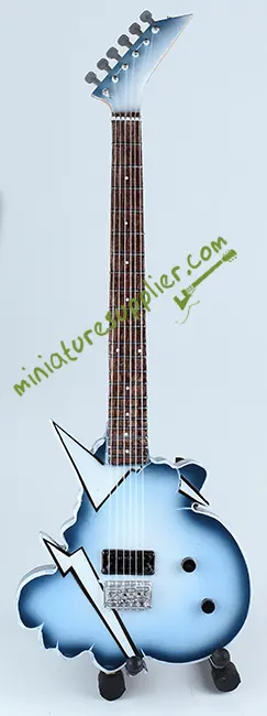 Miniature guitar replica Steve Vai Thunder Cloud