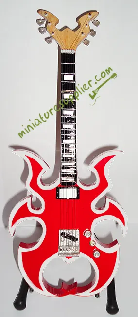Miniature guitar replica red Scorpion