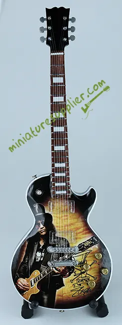 Miniature guitar display Slash Guns and Roses