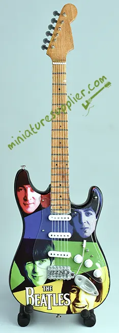 Miniature guitar replica The Beatles