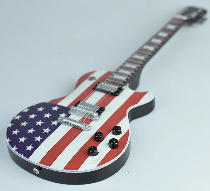 wholesale Miniature guitar replica American flag