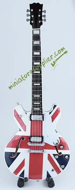 Miniature guitar replica Union Jack OASI
