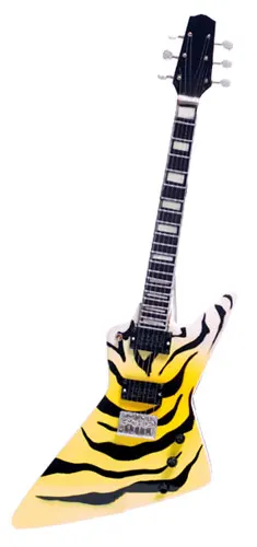 Miniature guitar Paul Stanley tiger