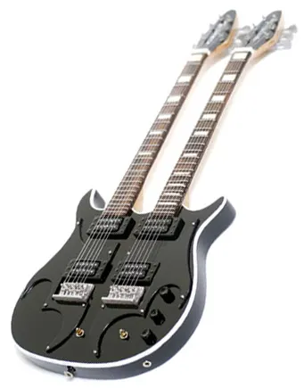 Miniature guitar double neck Paul Stanley kiss